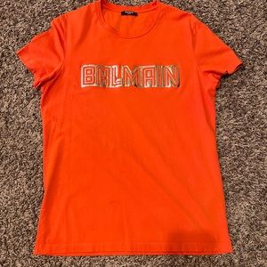 Balmain Orange Shirt Authentic